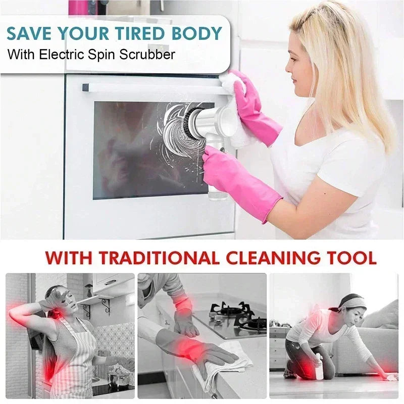 PowerClean Pro Spin Scrubber EasyGrip